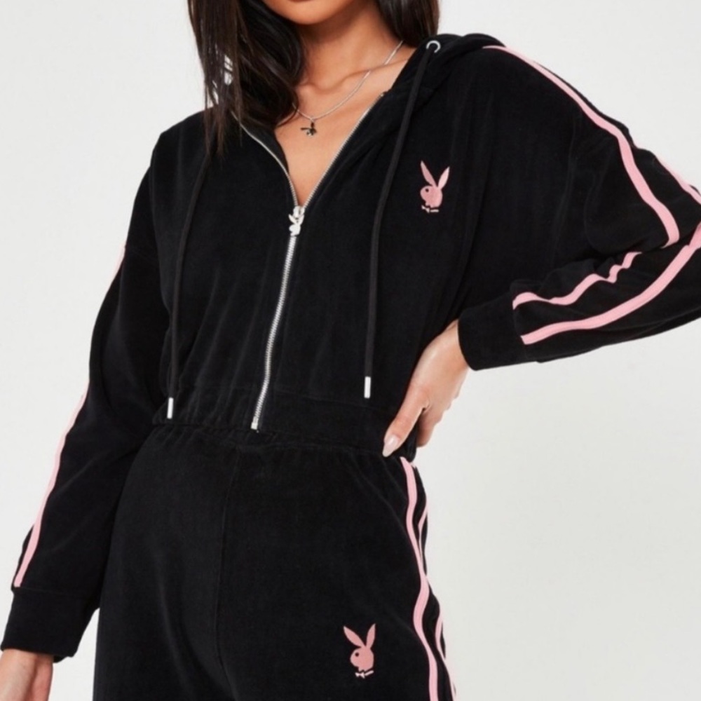 Missguided x Playboy Crop Jacket